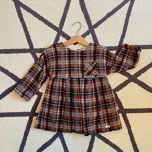 Zara Toddler Flannel Smock Dress